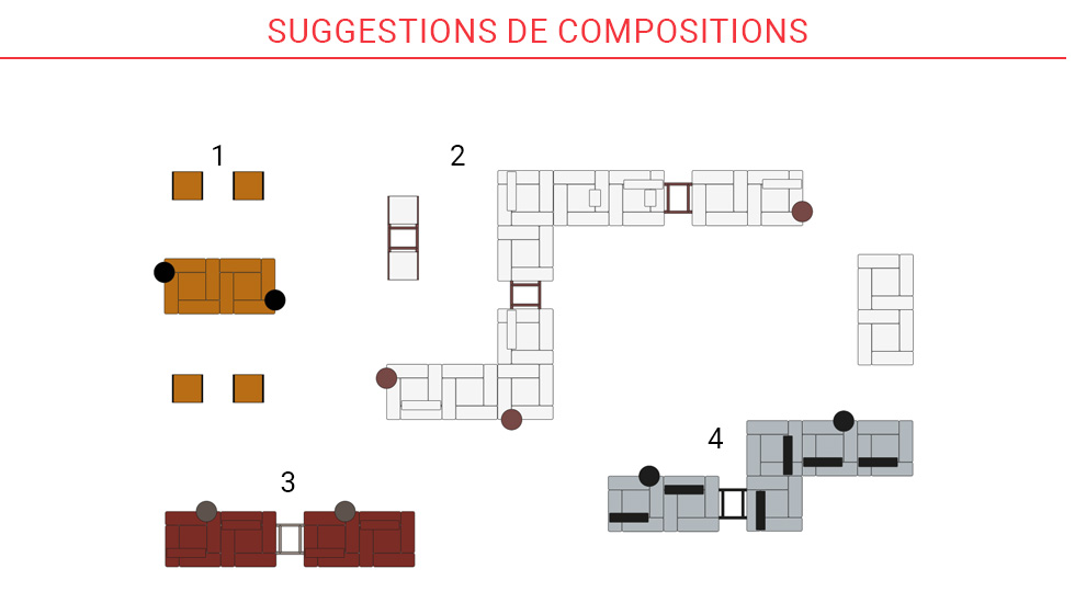 Canapé modulable Arpeggio