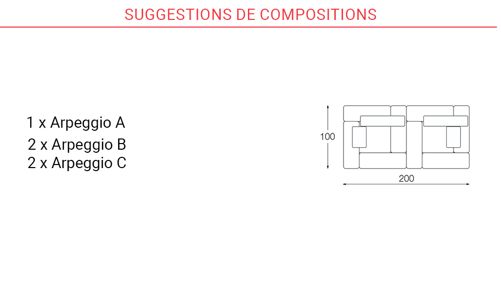 Canapé modulable Arpeggio