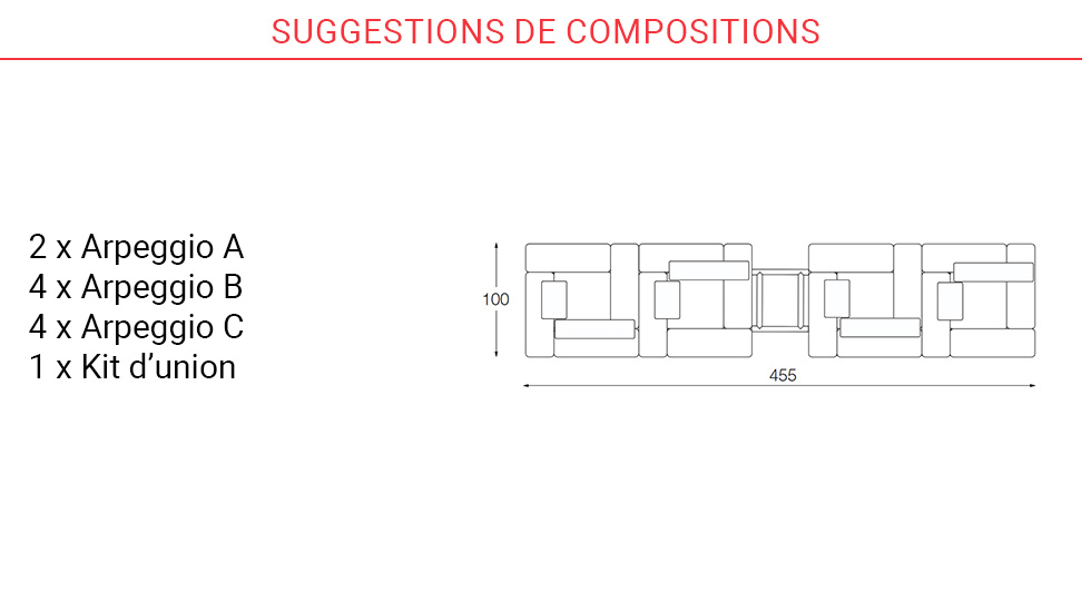 Canapé modulable Arpeggio