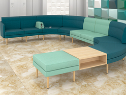 Système d'assises lounge modulaires Sérac