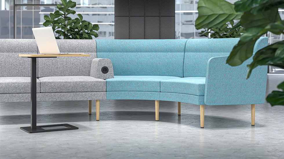 Système d'assises lounge modulaires Sérac