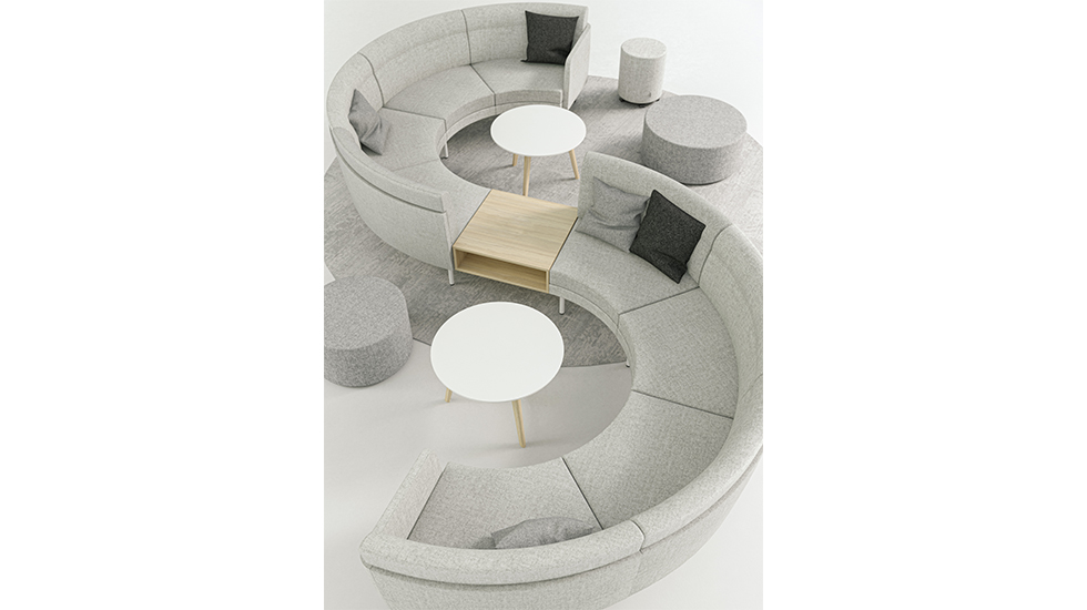 Système d'assises lounge modulaires Sérac