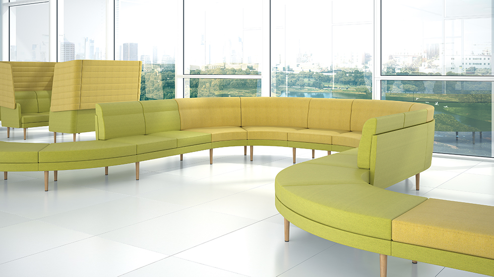 Système d'assises lounge modulaires Sérac