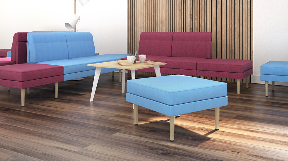 Système d'assises lounge modulaires Sérac