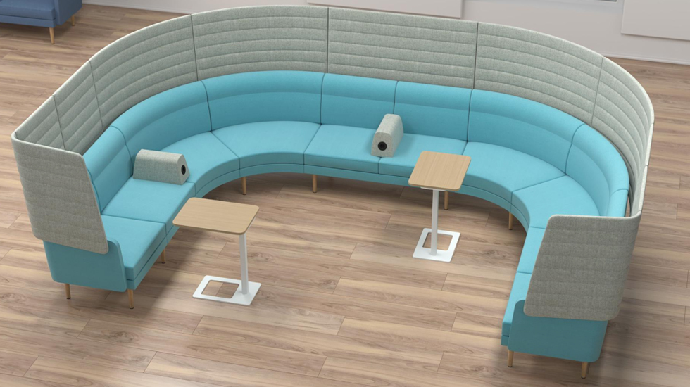 Système d'assises lounge modulaires Sérac