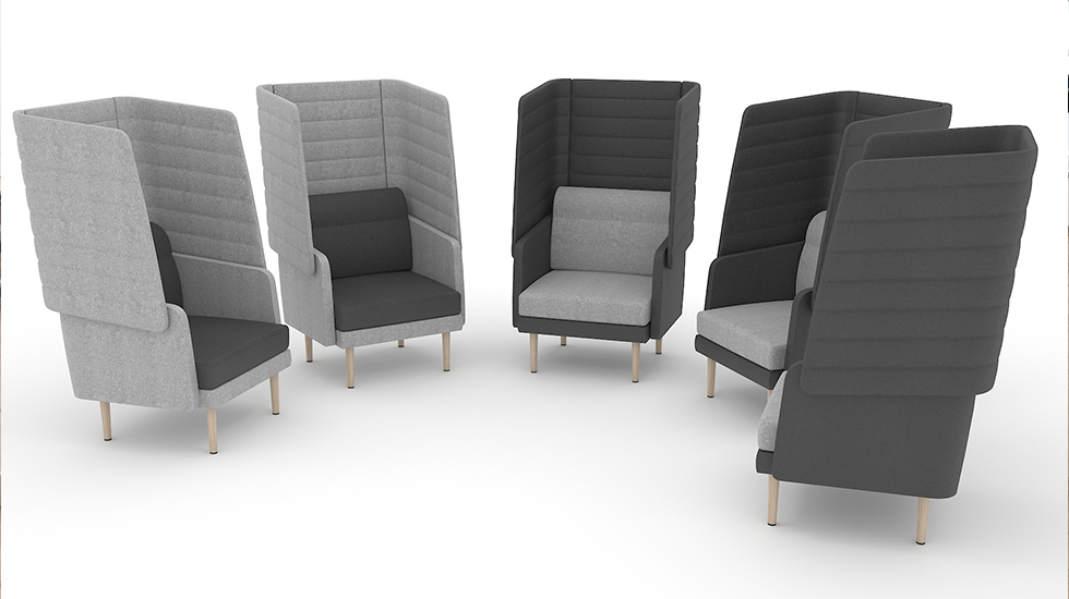 Système d'assises lounge modulaires Sérac