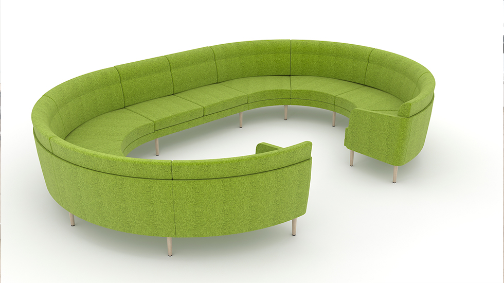 Système d'assises lounge modulaires Sérac