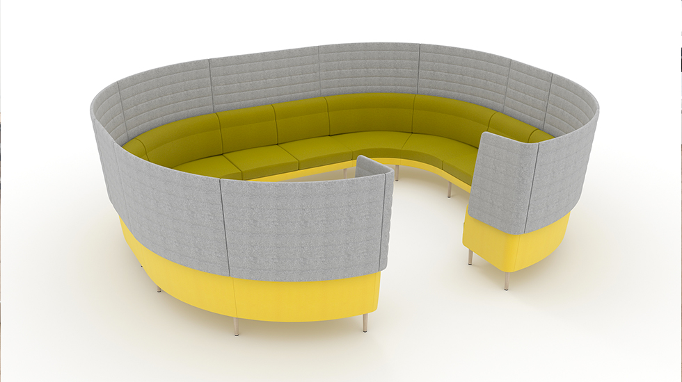 Système d'assises lounge modulaires Sérac