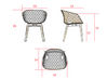Lot de 2 chaises d'accueil Uni-ka 599