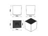 Lot de 4 poufs Outdoor Pif 211
