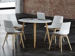 Lot de 2 chaises d'accueil Origami Wood