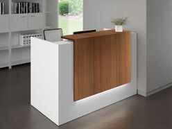 Bureau d'accueil Atrium avec réhausse