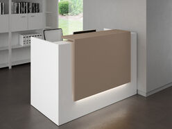 Bureau d'accueil Atrium avec réhausse