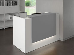 Bureau d'accueil Atrium avec réhausse