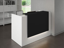 Bureau d'accueil Atrium avec réhausse