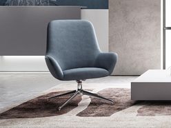Chauffeuse Cosy Lounge dossier haut en similicuir