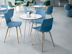 Lot de 2 chaises d'accueil Origami Wood