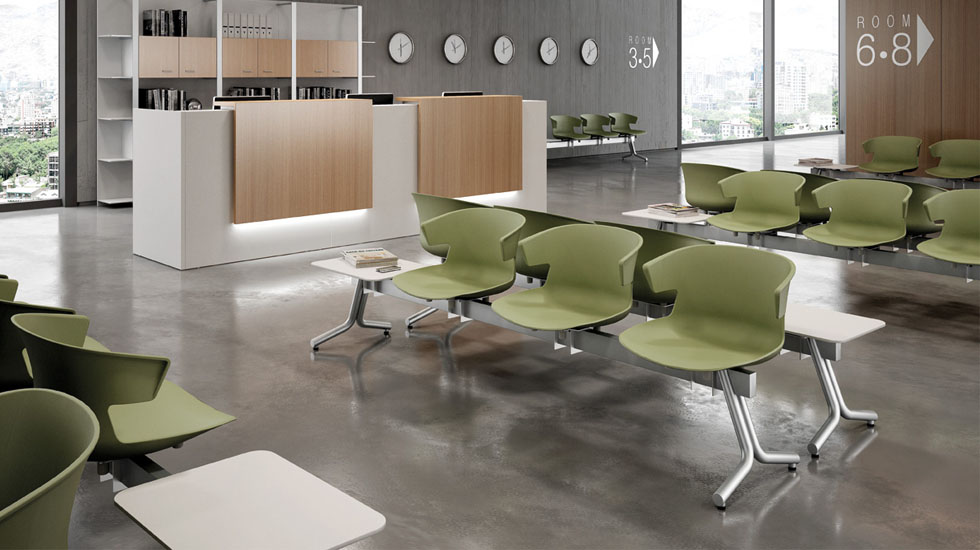 Chaises sur poutre Dextra