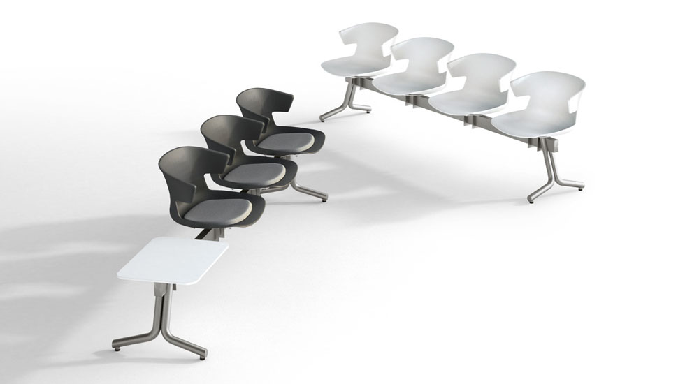 Chaises sur poutre Dextra