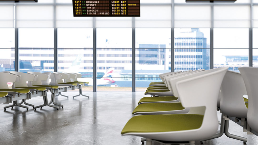 Chaises sur poutre Dextra