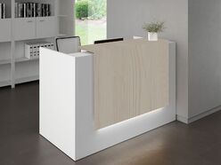 Bureau d'accueil Atrium avec réhausse