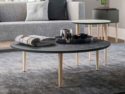 Table basse ronde en grès Melina