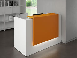 Bureau d'accueil Atrium avec réhausse