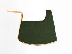 Pouf Platero à bascule avec tablette en bois 