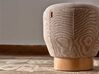 Pouf Brisa avec socle en bois