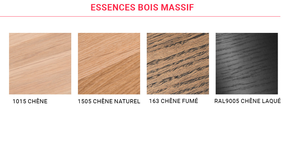 Chaises et tabourets en bois massif Nora