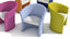 Fauteuil d'accueil Cotir bicolore