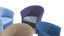 Fauteuil d'accueil Cotir bicolore