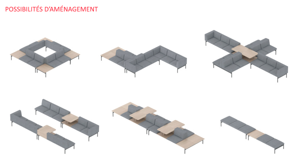 Canapé modulaire Lapse