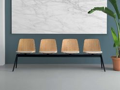 Chaises sur poutre 4 places Varya Bois
