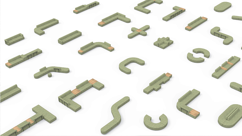 Canapés modulaires Entropy