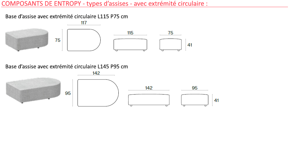 Canapés modulaires Entropy