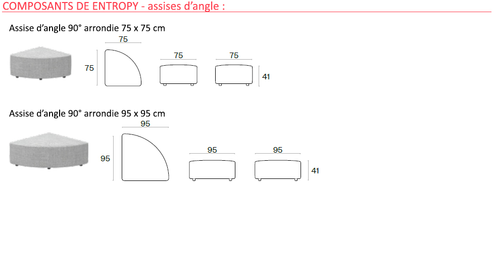 Canapés modulaires Entropy