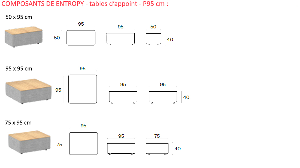Canapés modulaires Entropy