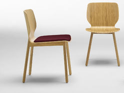 Lot de 2 chaises Nim Wood avec placet d'assise