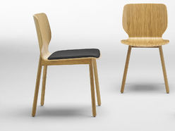 Lot de 2 chaises Nim Wood avec placet d'assise