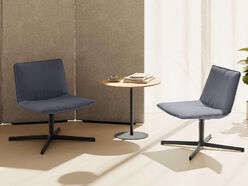Fauteuil lounge pied en croix Xail 