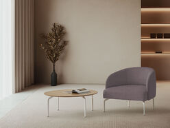 Fauteuil Lounge 4 pieds Kern