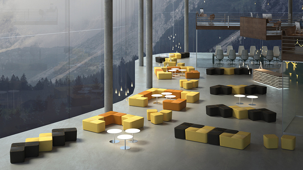 Pouf d'accueil Puzzle