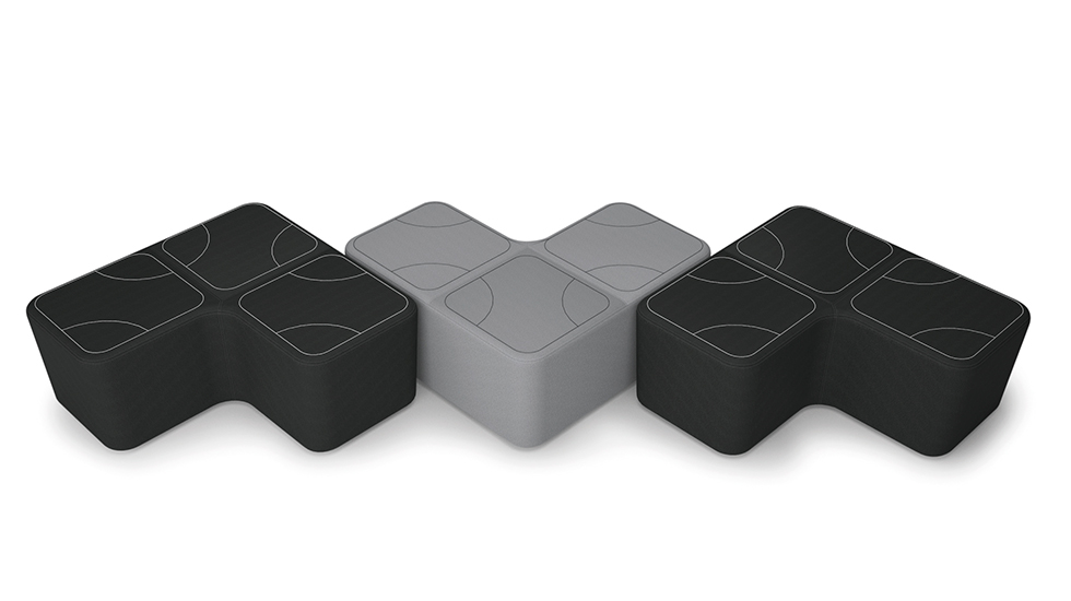 Pouf d'accueil Puzzle