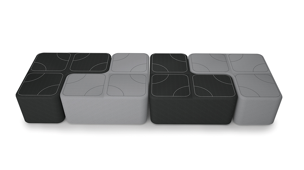 Pouf d'accueil Puzzle