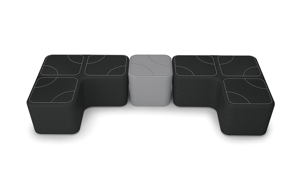 Pouf d'accueil Puzzle
