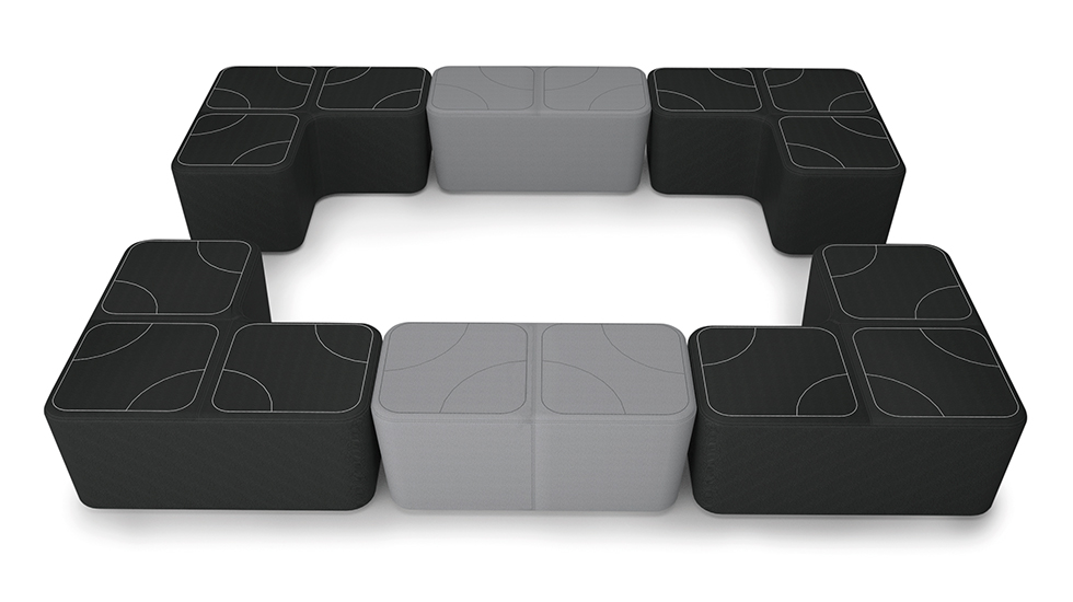 Pouf d'accueil Puzzle