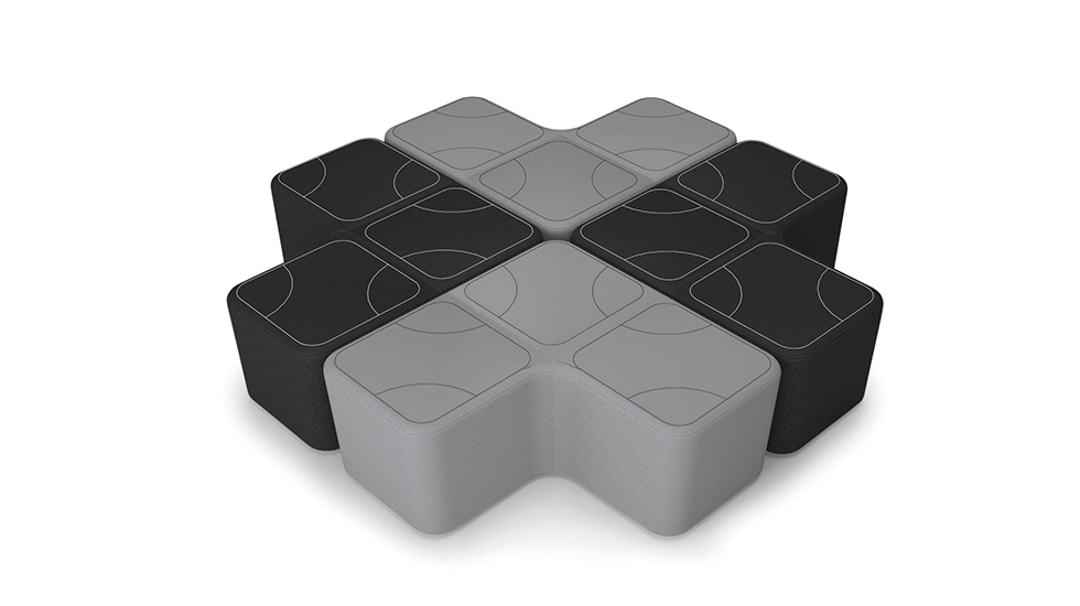 Pouf d'accueil Puzzle