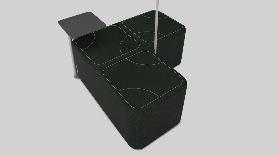 Pouf d'accueil Puzzle