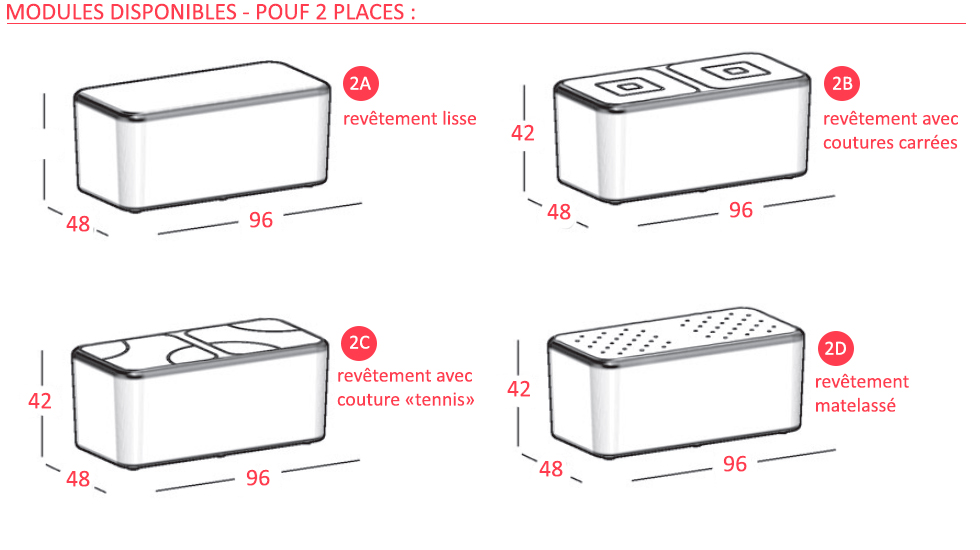 Pouf d'accueil Puzzle